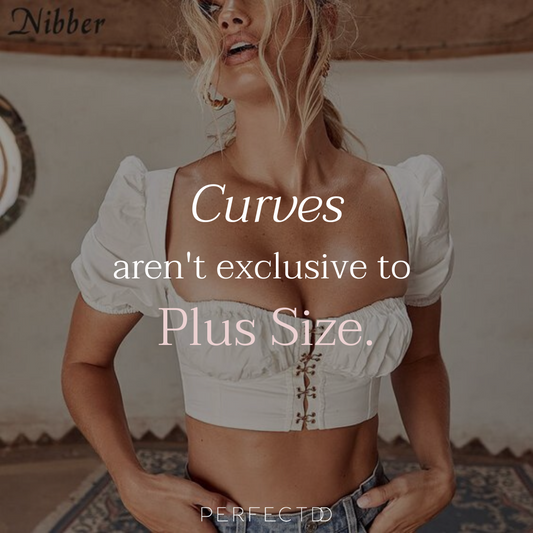 “Hi, don’t forget about us! <br>Curves don’t only belong to plus size.”