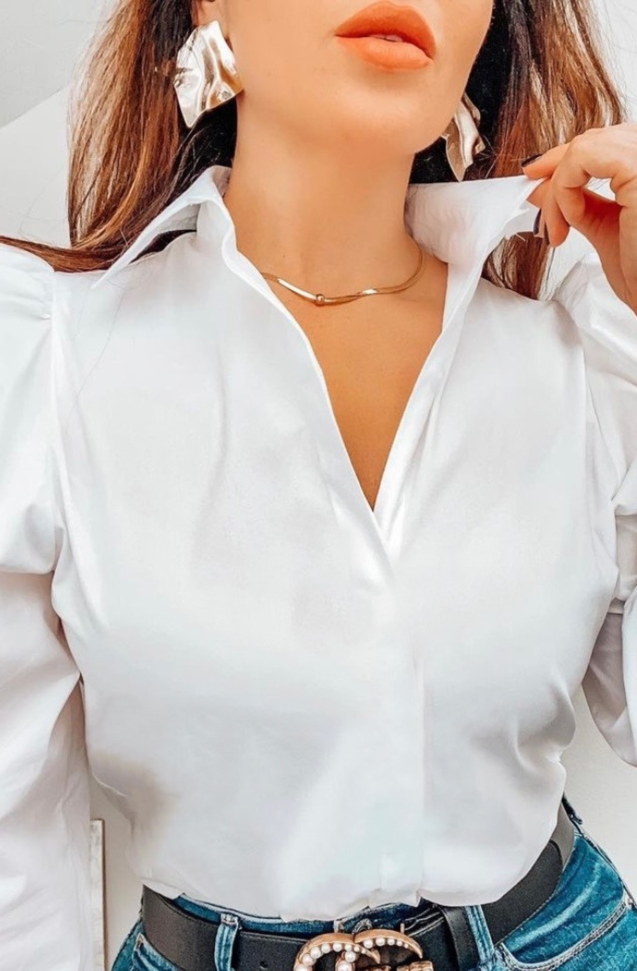 Fuller Bust Button Down Shirt Fit for D Cup, No More Gaping