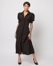 2-Way Short Sleeve Shirt Dress