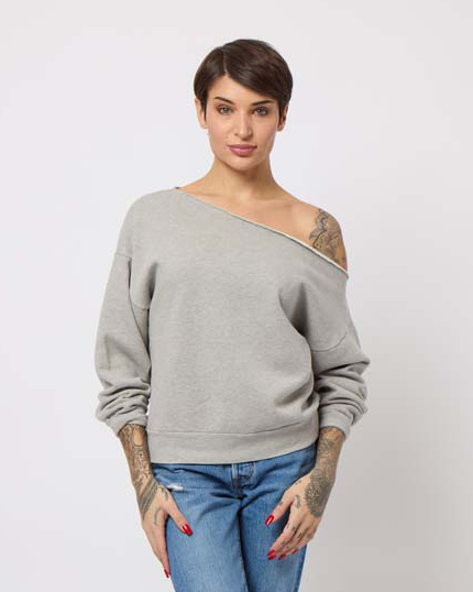Plain off 2025 the shoulder sweatshirt