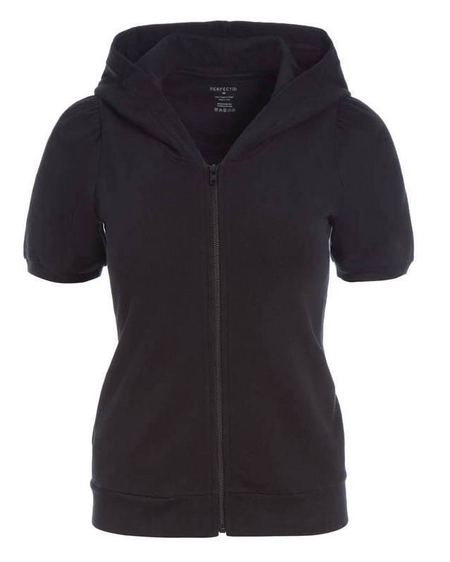 Katie Short Sleeve Zip Hoodie