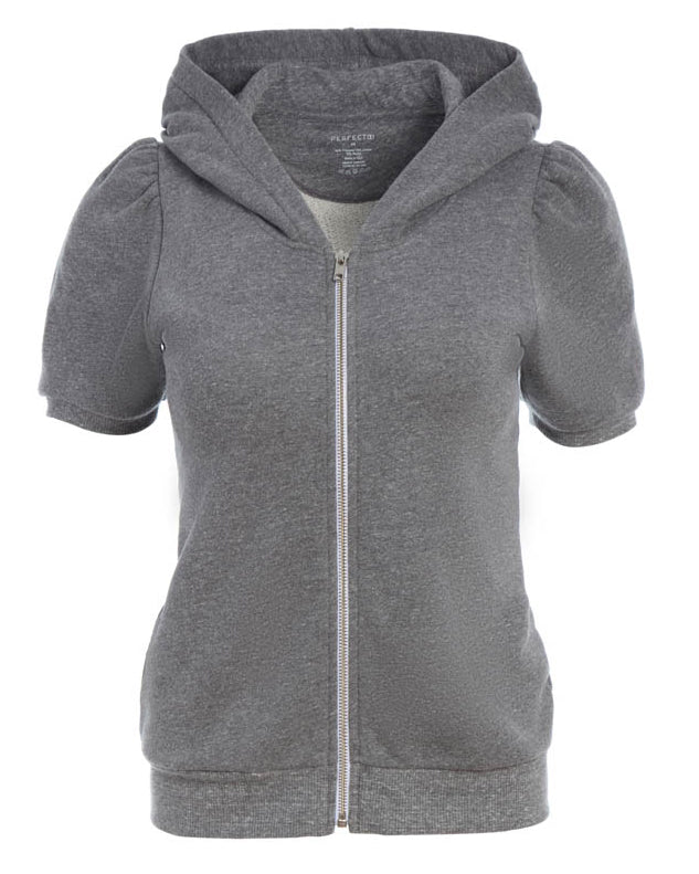 Katie Short Sleeve Zip Hoodie