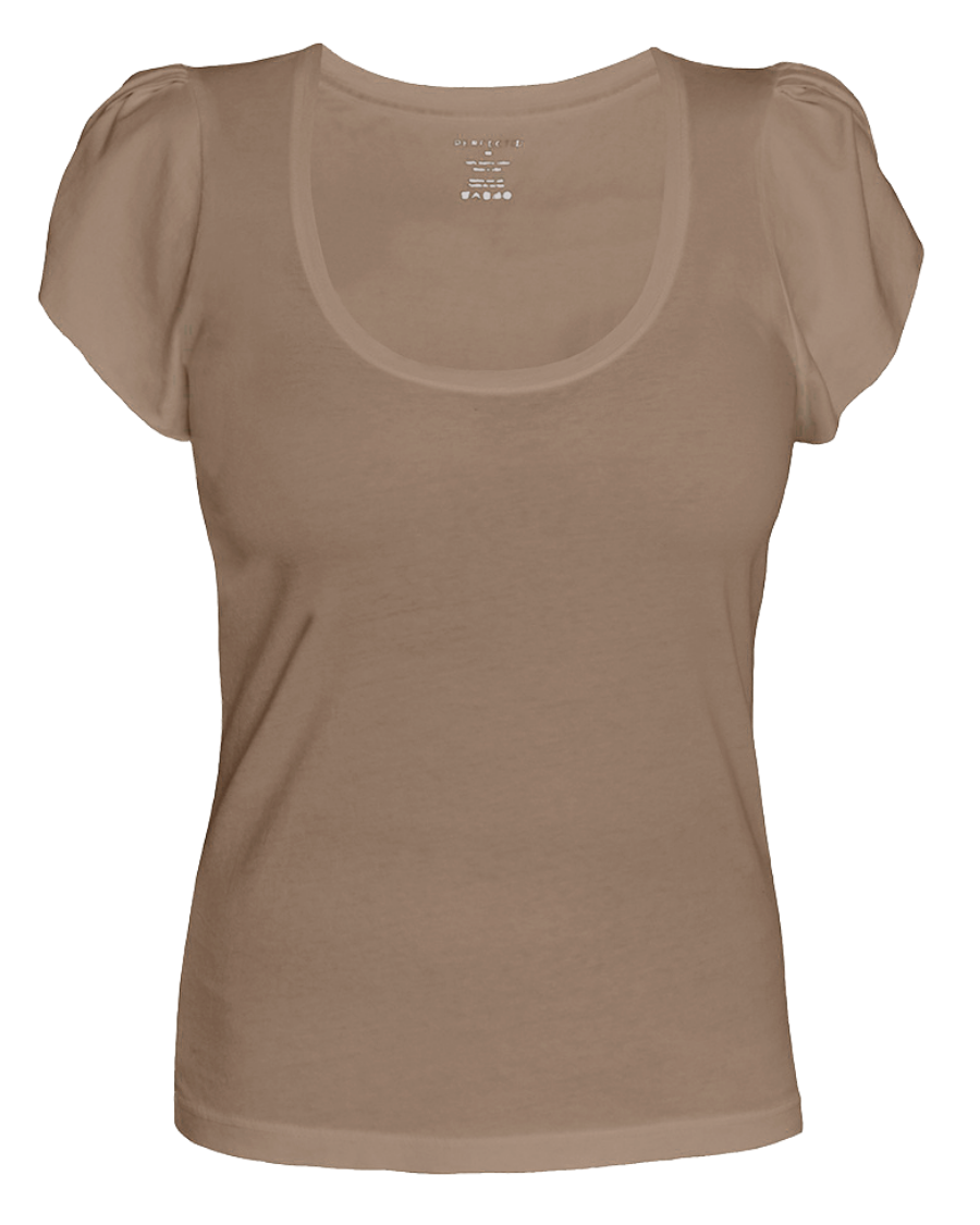 Krista Tulip Puff Sleeve Scoop