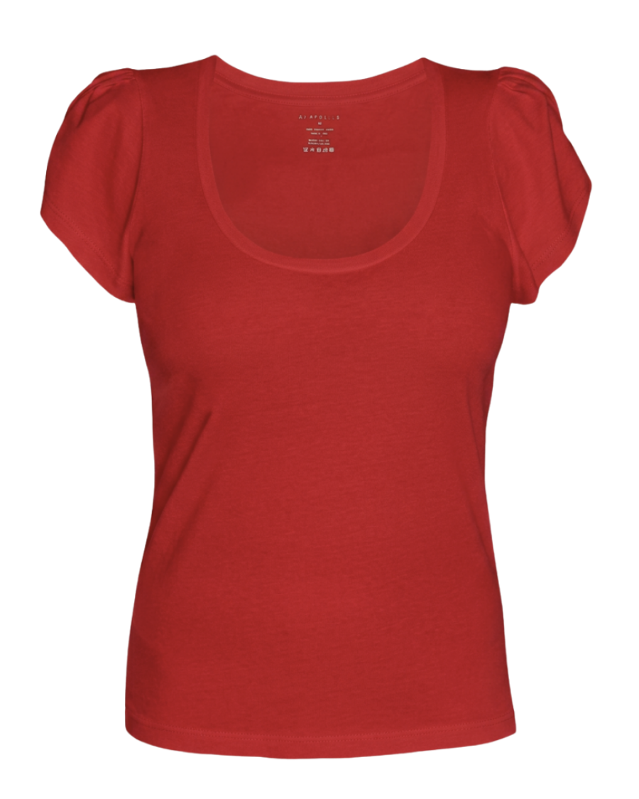Krista Tulip Puff Sleeve Scoop