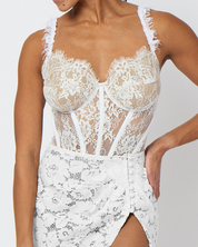 Lace Corset Bodysuit