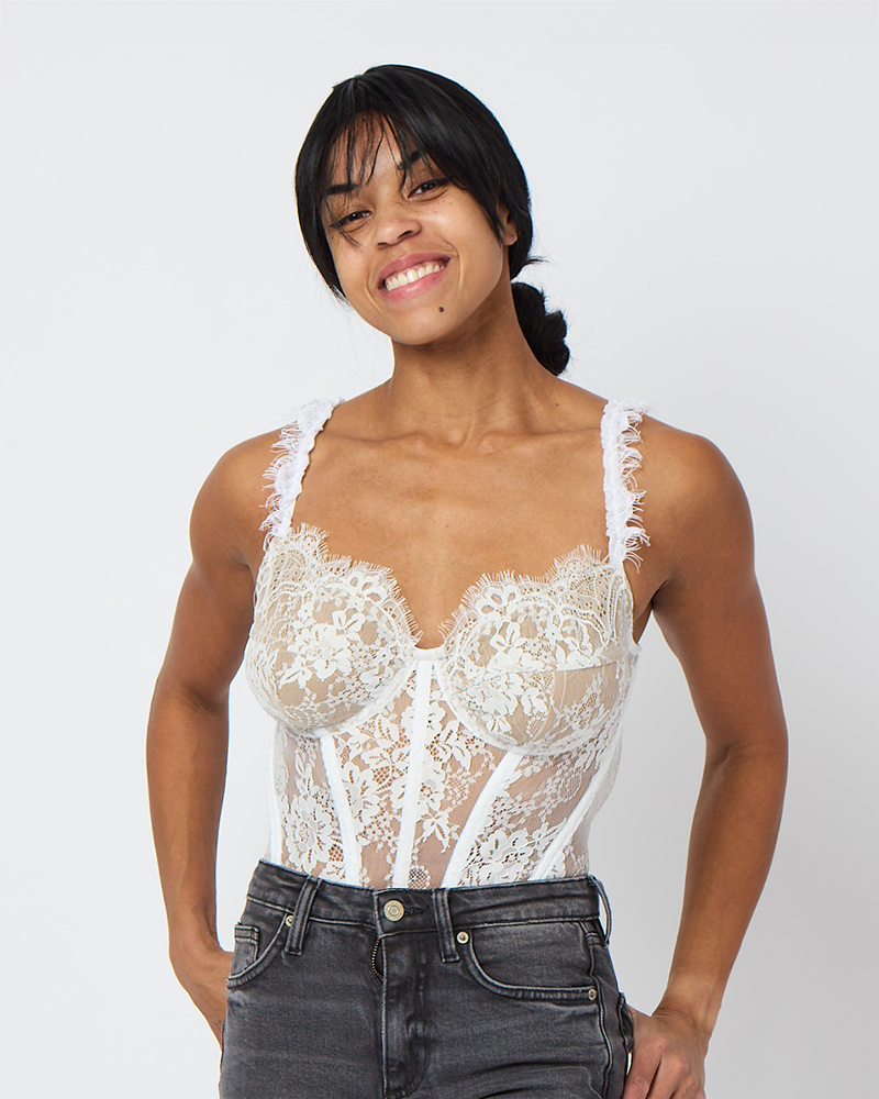 Lace Corset Bodysuit