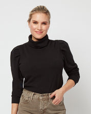 Lisa Puff Sleeve Turtleneck