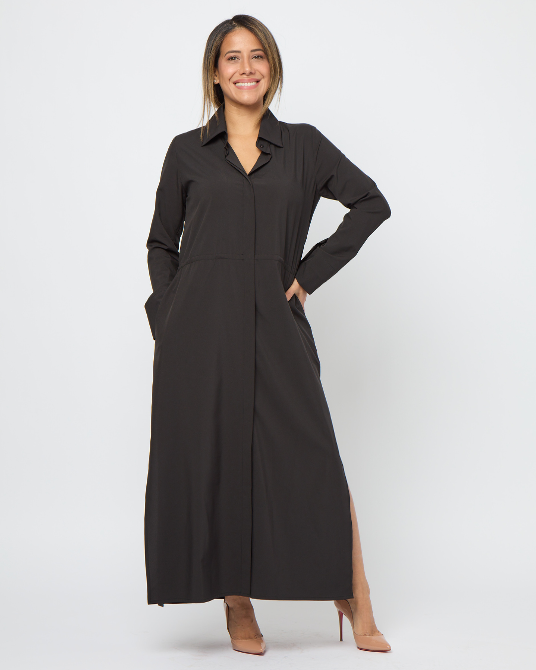 Long Sleeve Shirt Dress - FINAL SALE PerfectDD Long Sleeve Shirt Dress - FINAL SALE PerfectDD