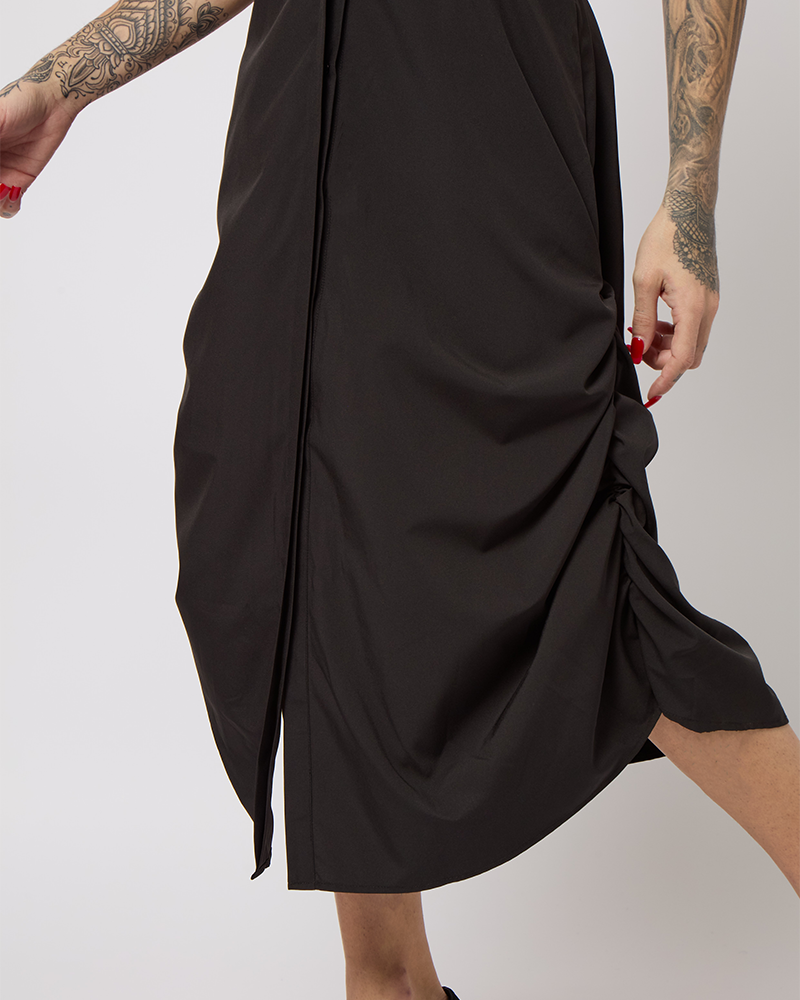 2-Way Short Sleeve Shirt Dress – PerfectDD