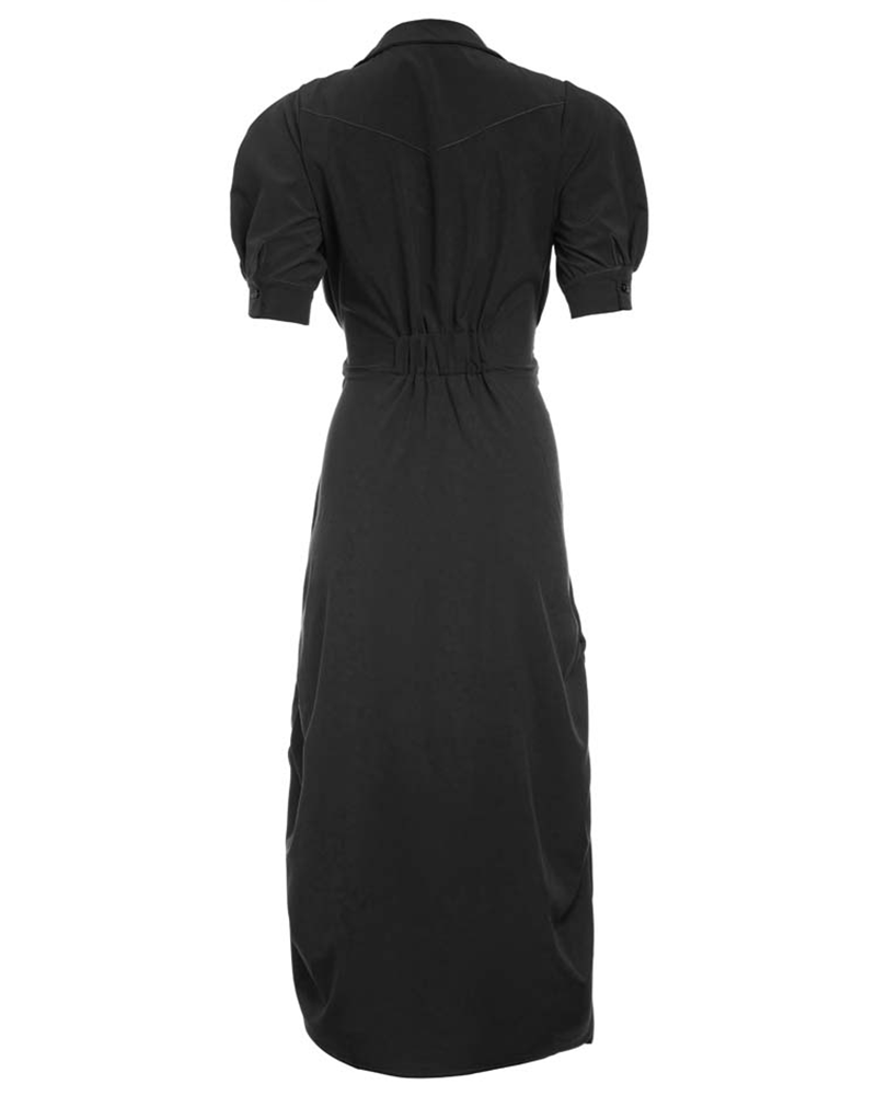 2-Way Short Sleeve Shirt Dress – PerfectDD