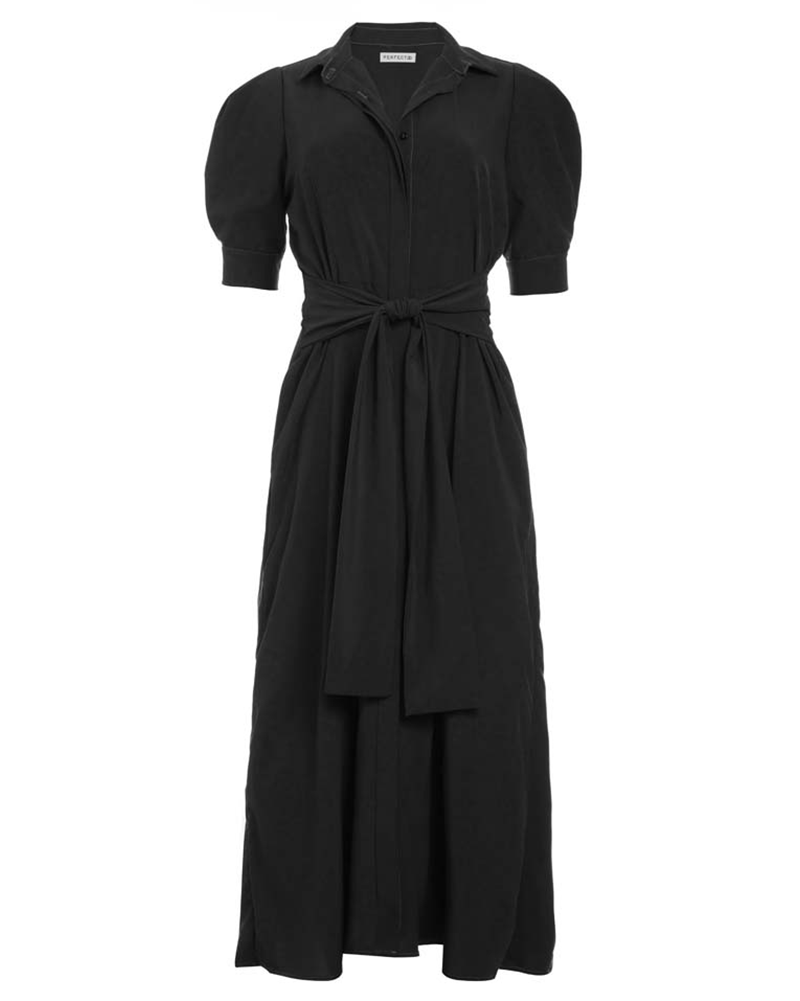 2 in 1 shirt dress Women's 2 in 1 T-Shirt Dress in Black