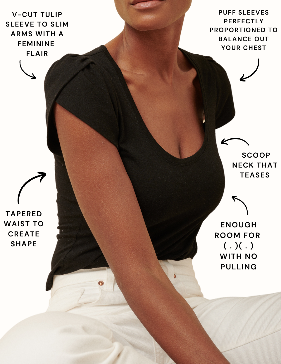 Krista Tulip Puff Sleeve Scoop – PerfectDD