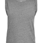 Flat lay of heather grey pima cotton muscle tee